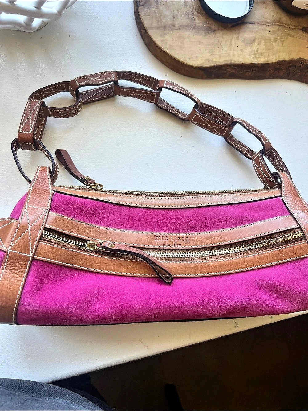 kate spade Pink & Brown Shoulder Bag